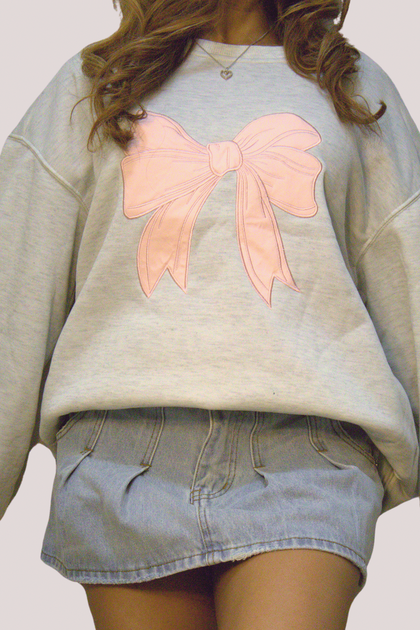 Pink Bow Sweatshirt