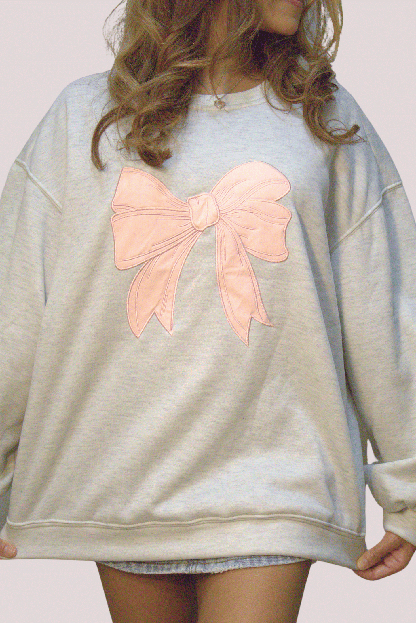 Pink Bow Sweatshirt