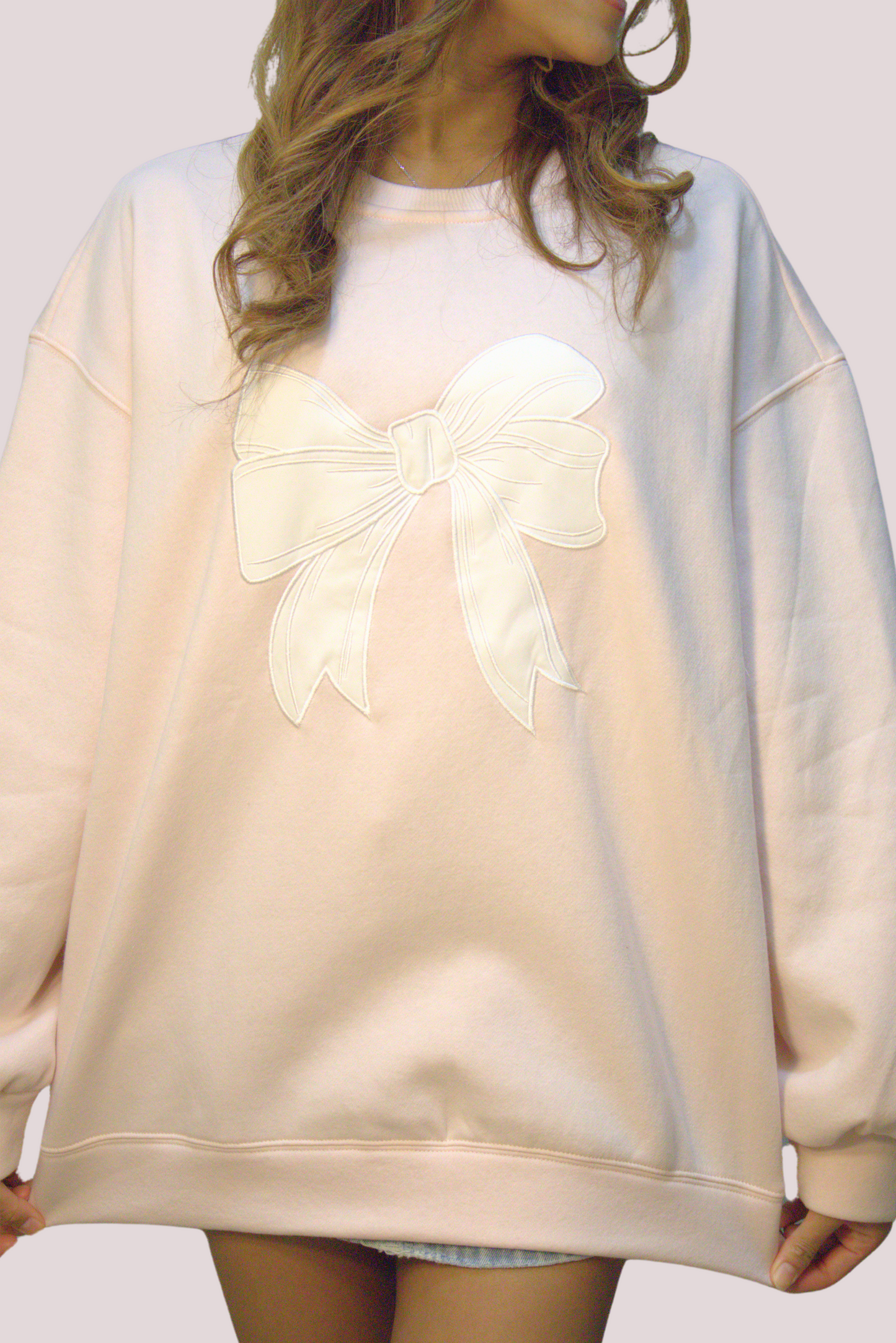 White Bow Sweatshirt