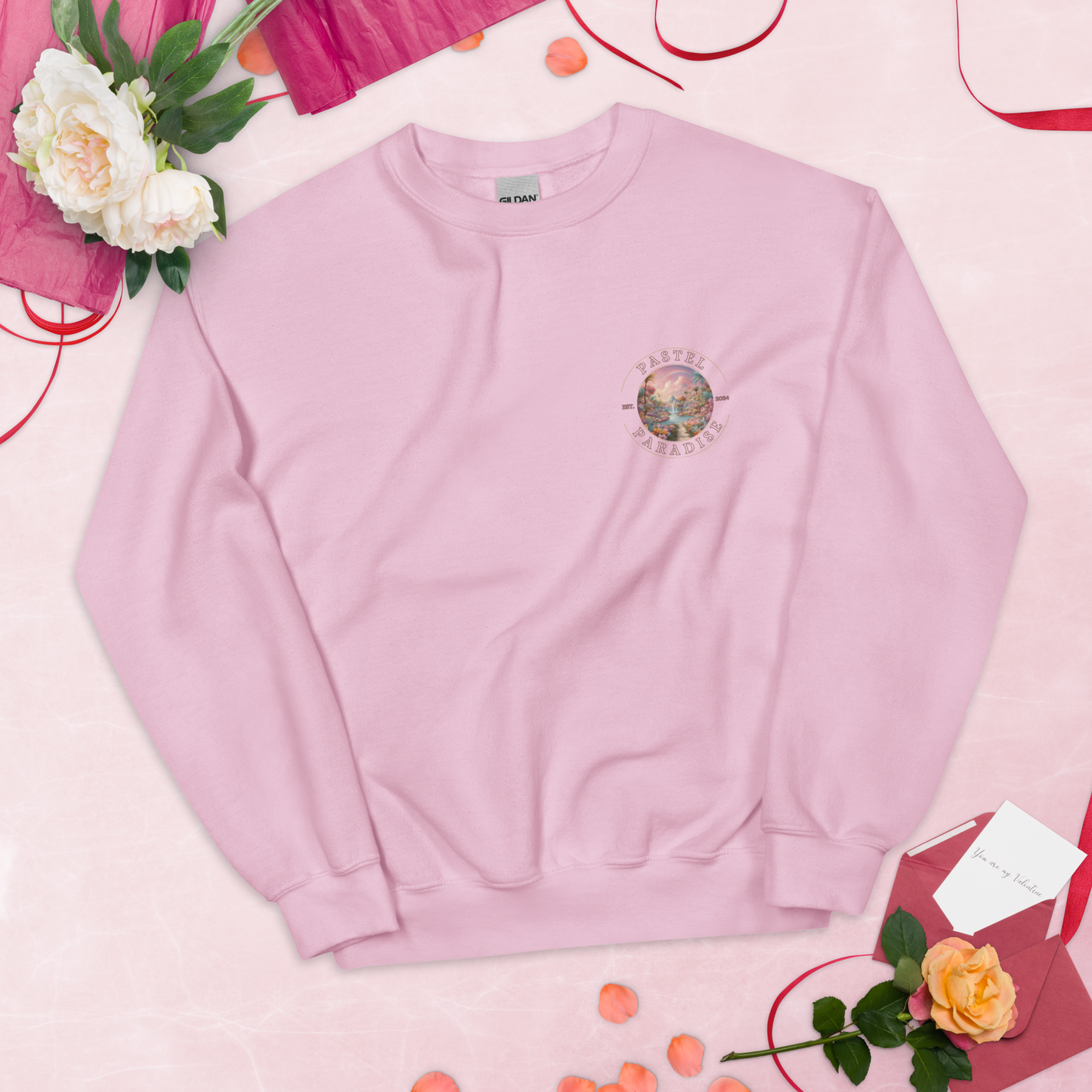 Pastel Paradise Sweatshirt - Side Logo