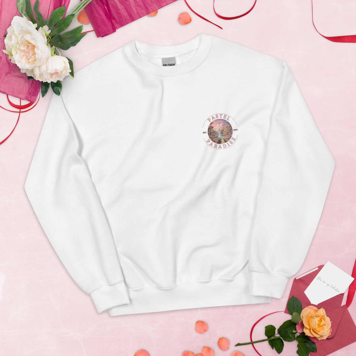 Pastel Paradise Sweatshirt - Side Logo